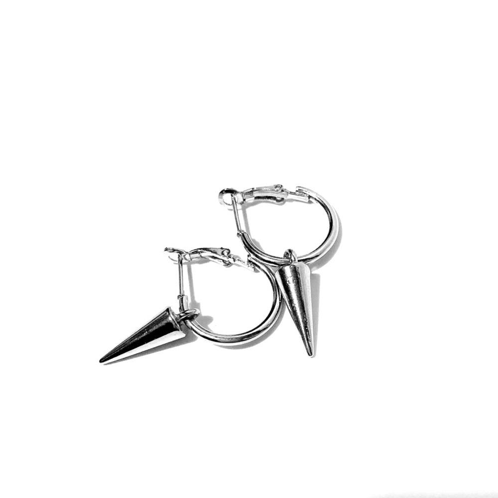 Huggie Spike Earrings